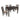 Set masa extensibila Akira T13, cu 4 scaune Norio C37- wenge (b7-w2)