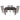Set masa extensibila Akira T13, cu 4 scaune Caldera C38 - wenge (b10-w2)