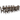 Set masa extensibila Camelo, nuc, 250x300 cm, cu 12 scaune tapitate stofa-maro (b7-o2)