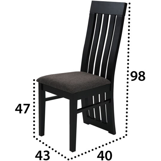 Scaun living S-104 SM Wenge - imagine 8