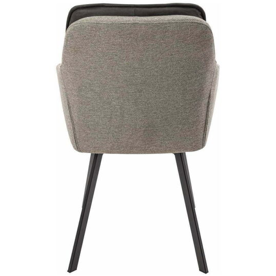 Scaun living S-167, material textil, gri - imagine 2