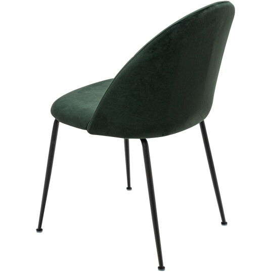 Scaun living S-163, catifea, verde - imagine 4