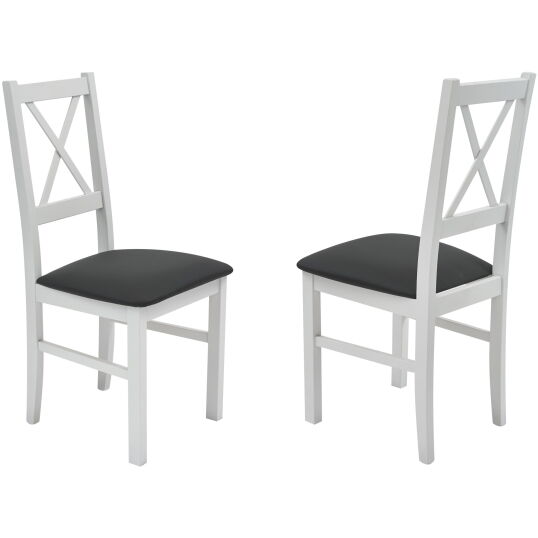 2 scaune Lemn masiv alb de fag tapitat cu stofa S 38 Nil10 Bialy Cod30 scaled 1