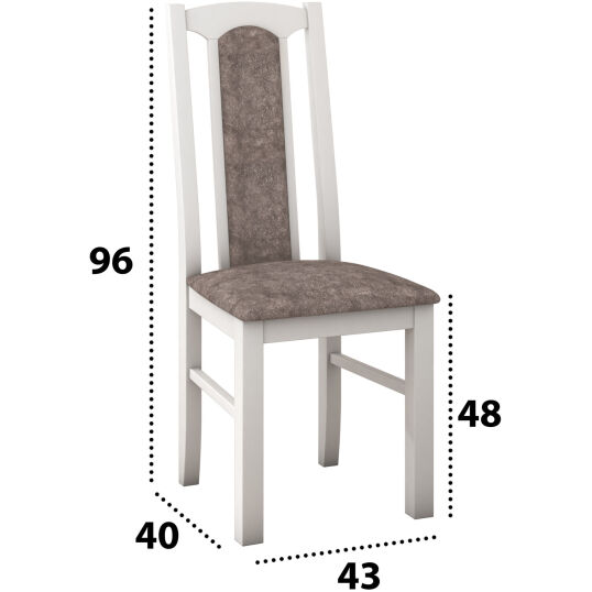 Set masa extensibila 160 x 200 cm cu 6 scaune tapitate mb 12 venus1 si s 37 boss7 b18a 8 scaled 1