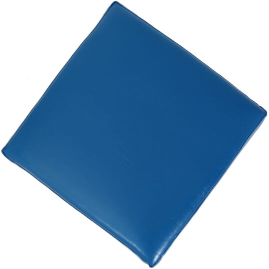 Taburet Cube albastru piele ecologica 3