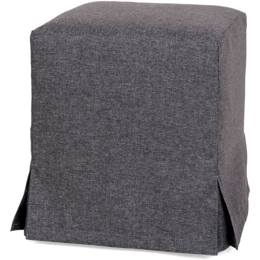 Husa taburet Cube, gri, stofa, 38x45x38 cm - imagine 6