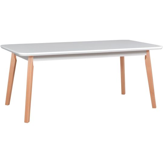 Masa extensibila 160x200 cm MB-13 Oslo8, alb/buk stejar, lemn masiv