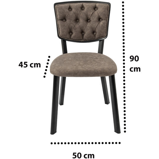 Dimensiuni Scaun C520 Negru