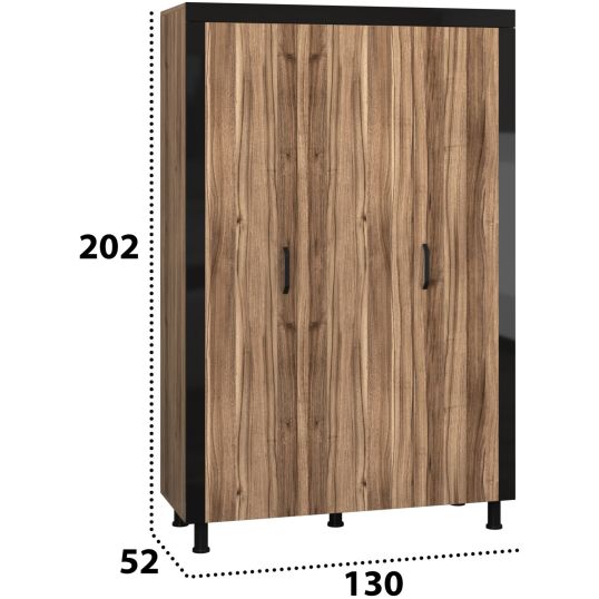 Dressing Omega, Nuc Lyon, 130x202x52 cm, PAL - imagine 4