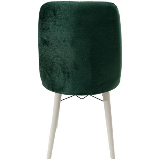 Scaun din lemn masiv, tapitat, 46x94x47 cm, Sardinia, Verde, 08 - imagine 5