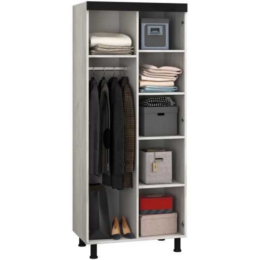 Dressing Omega, Alb murdar, 84x202x52 cm, PAL - imagine 4