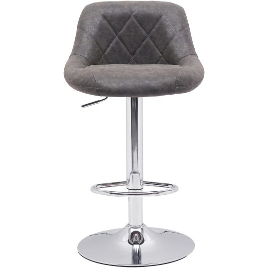 Scaun bar, S-202, Maro, 46x106x47 cm, Piele Ecologica - imagine 4