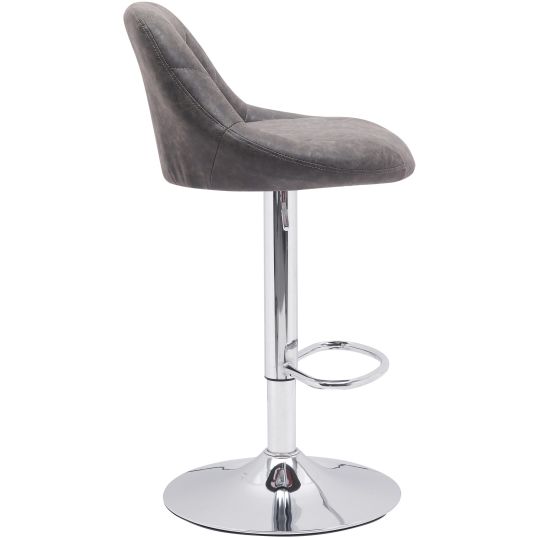 Scaun bar, S-202, Maro, 46x106x47 cm, Piele Ecologica - imagine 5