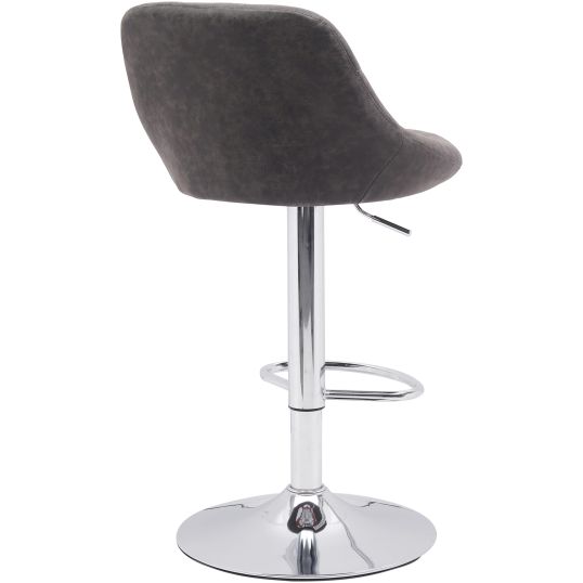 Scaun bar, S-202, Maro, 46x106x47 cm, Piele Ecologica - imagine 6