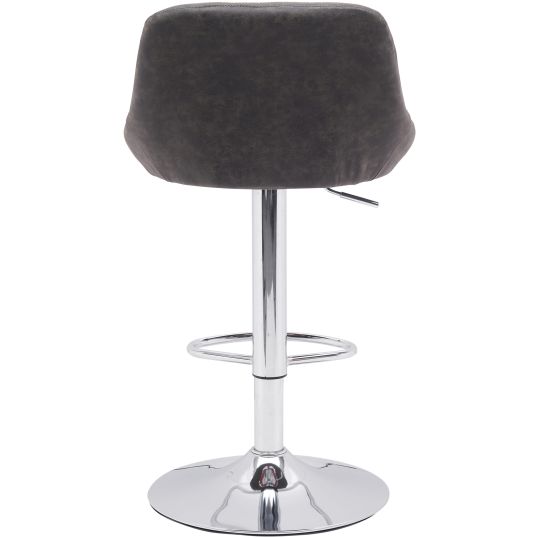 Scaun bar, S-202, Maro, 46x106x47 cm, Piele Ecologica - imagine 3