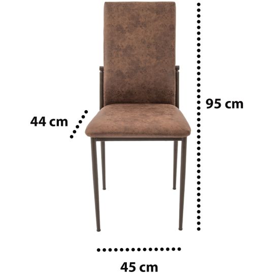 Dimensiuni Scaun C669 Maro inchis 1