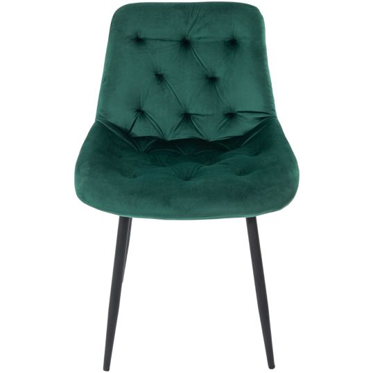 Scaun Bucatarie Tapitat S-212, Stofa, Verde - imagine 2