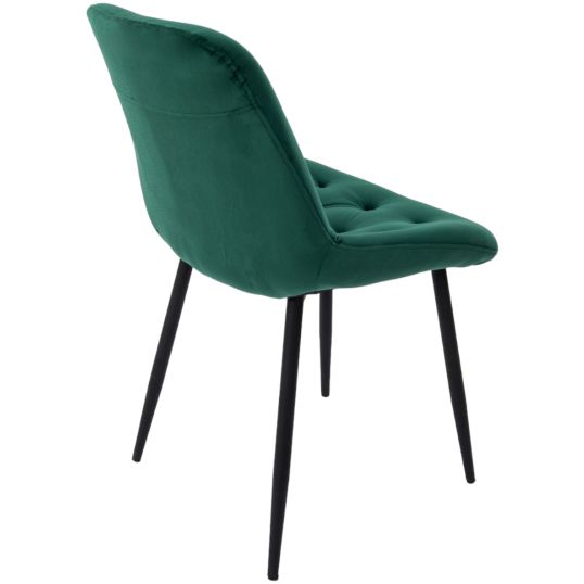 Scaun Bucatarie Tapitat S-212, Stofa, Verde - imagine 4