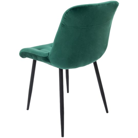 Scaun Bucatarie Tapitat S-212, Stofa, Verde - imagine 7