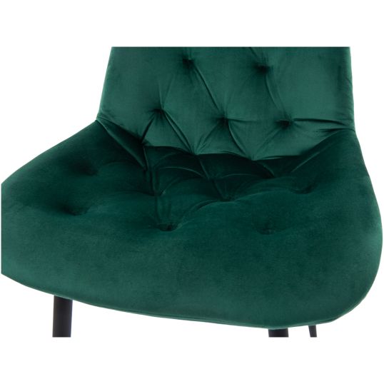Scaun Bucatarie Tapitat S-212, Stofa, Verde - imagine 8